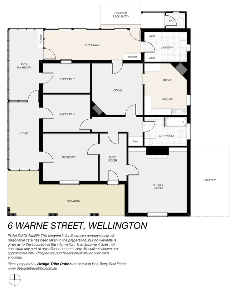 Floorplan of Homely house listing, 6 Warne Street, Wellington NSW 2820