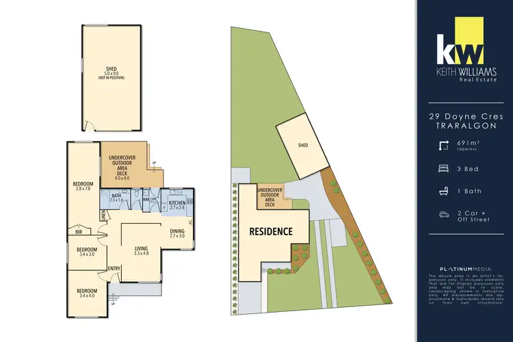 Floorplan of Homely house listing, 29 Doyne Crescent, Traralgon VIC 3844