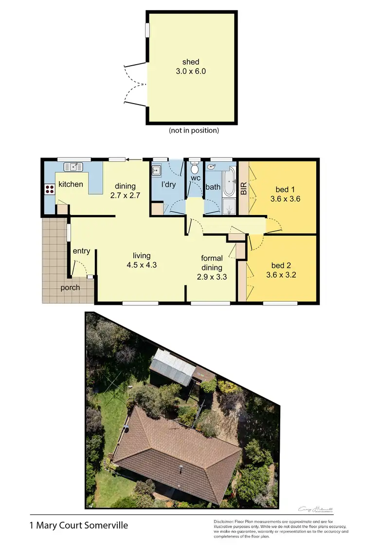 Floorplan of Homely house listing, 1 Mary Court, Somerville VIC 3912