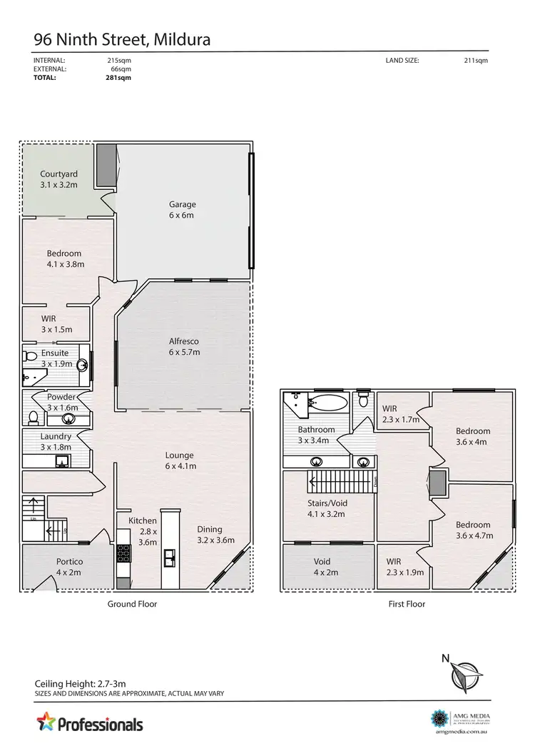 Floorplan of Homely townhouse listing, 96 Ninth Street, Mildura VIC 3500