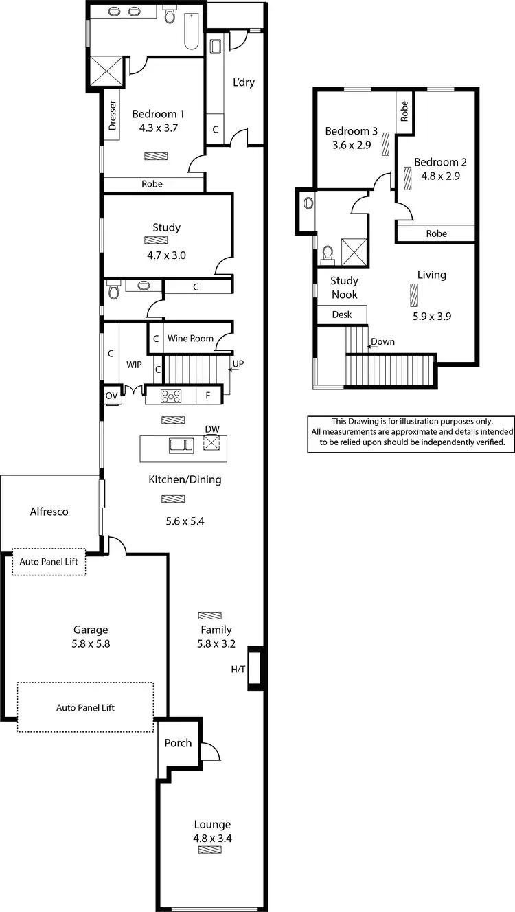 Floorplan of Homely house listing, 44b Tennyson Avenue, Tranmere SA 5073