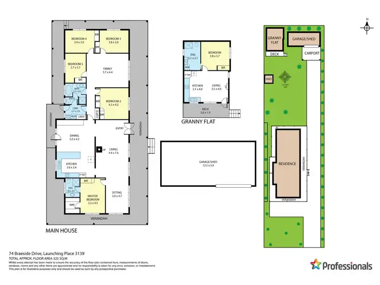 Floorplan of Homely house listing, 74 Braeside Drive, Launching Place VIC 3139