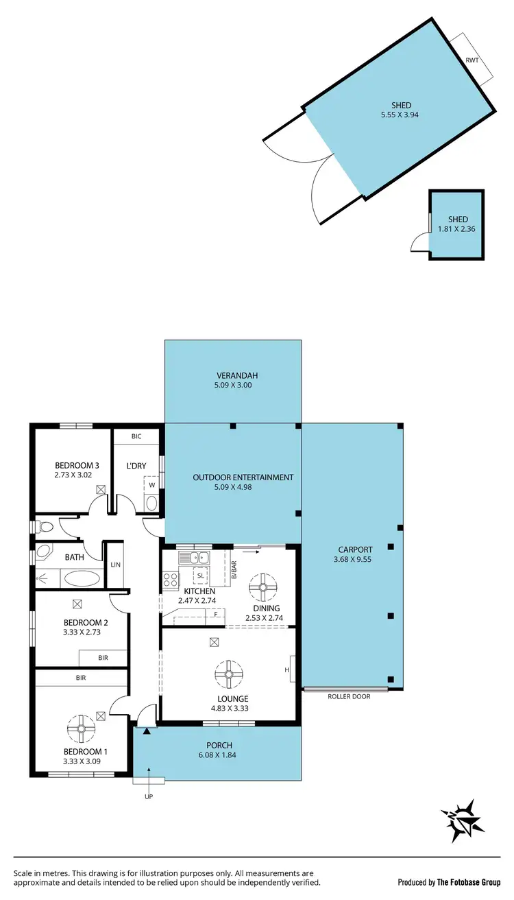 Floorplan of Homely house listing, 43 Paterson Drive, Hackham SA 5163