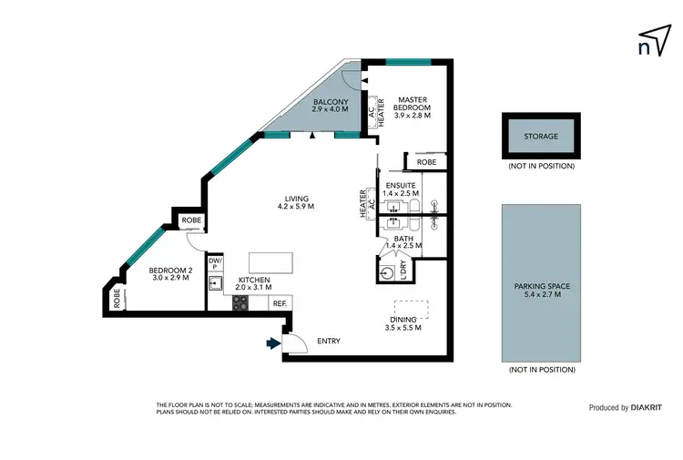 Floorplan of Homely apartment listing, 203/55 Oleander Drive, Mill Park VIC 3082