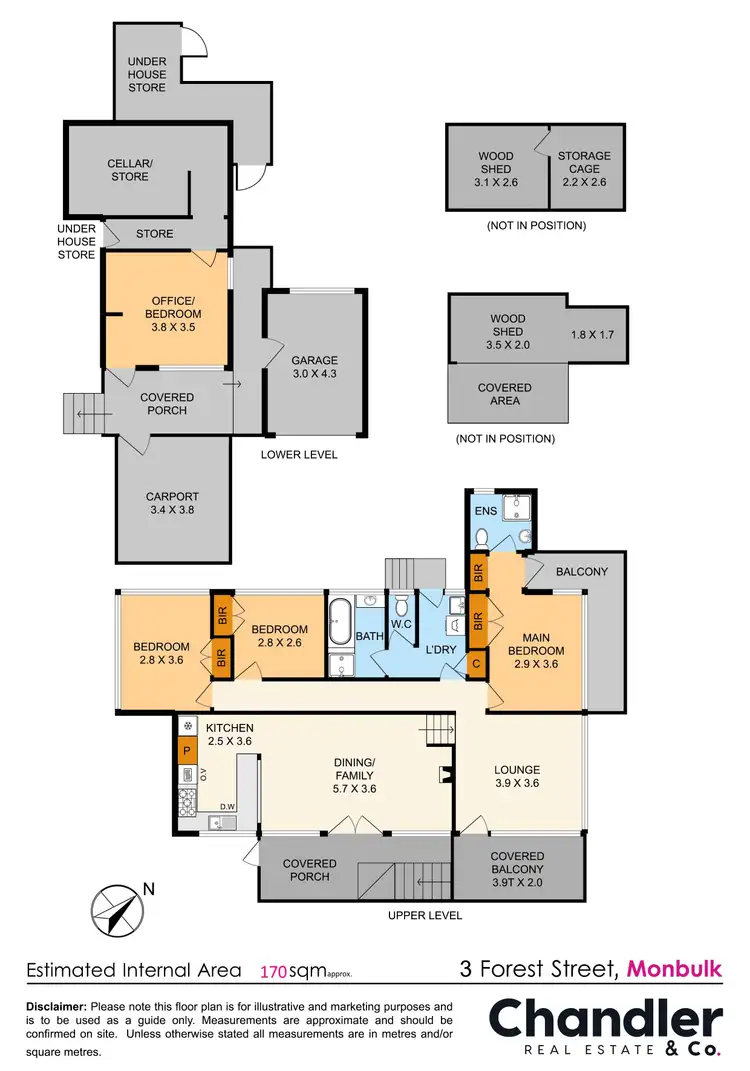 Floorplan of Homely house listing, 3 Forest Street, Monbulk VIC 3793