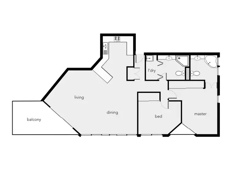 Floorplan of Homely apartment listing, 301/279 Esplanade, Cairns North QLD 4870