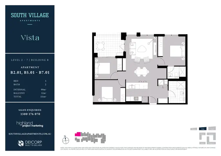 Floorplan of Homely apartment listing, 501/5 Village Place, Kirrawee NSW 2232