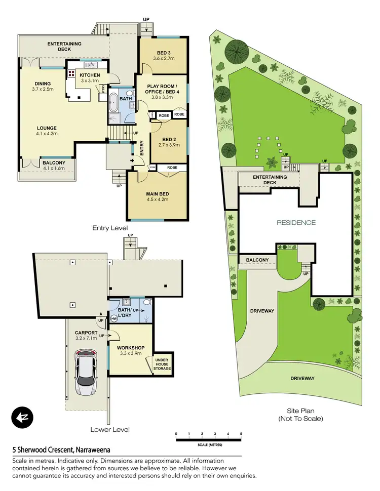 Floorplan of Homely house listing, 5 Sherwood Crescent, Narraweena NSW 2099