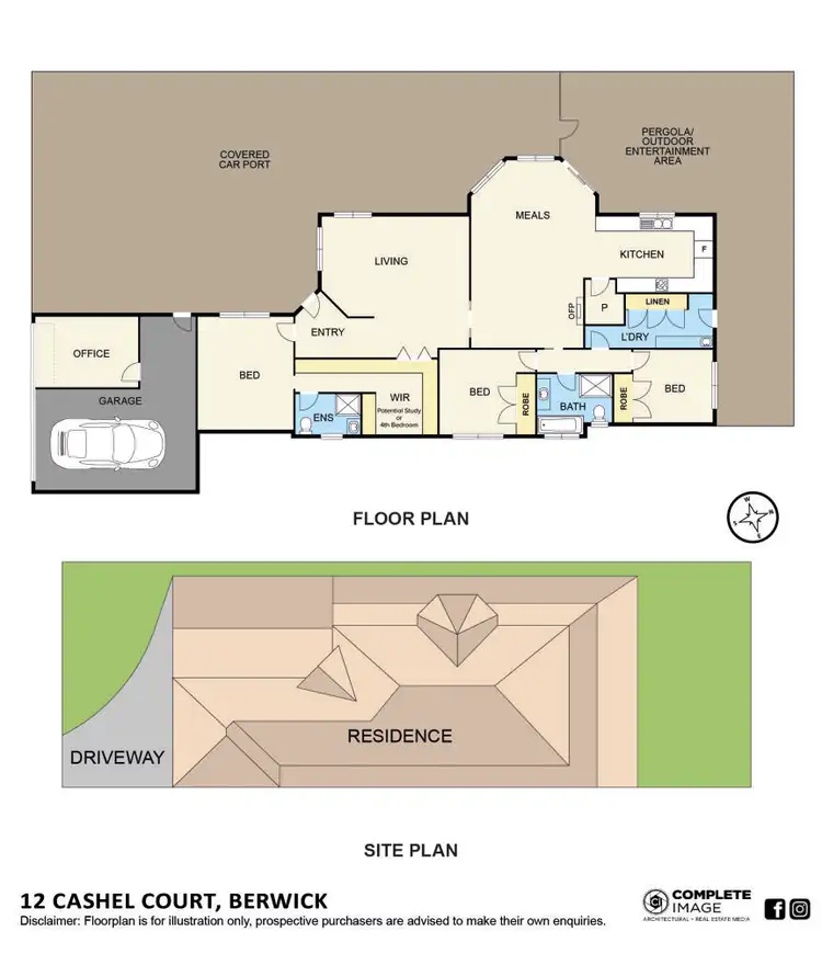 Floorplan of Homely house listing, 12 Cashel Court, Berwick VIC 3806