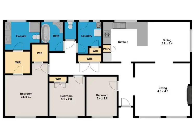 Floorplan of Homely house listing, 34 Bellarine Circuit, Morwell VIC 3840