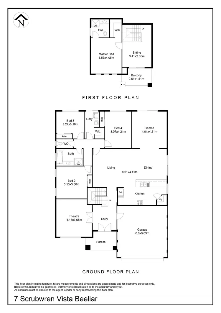 Floorplan of Homely house listing, 7 Scrubwren, Beeliar WA 6164
