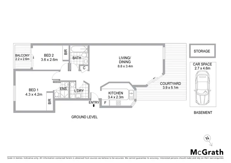 Floorplan of Homely apartment listing, 20/1-5 Linda Street, Hornsby NSW 2077