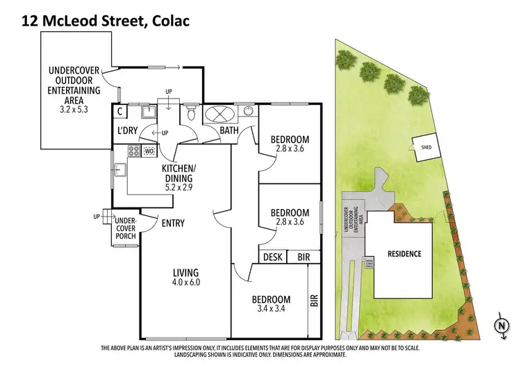 Floorplan of Homely house listing, 12 McLeod Street, Colac VIC 3250