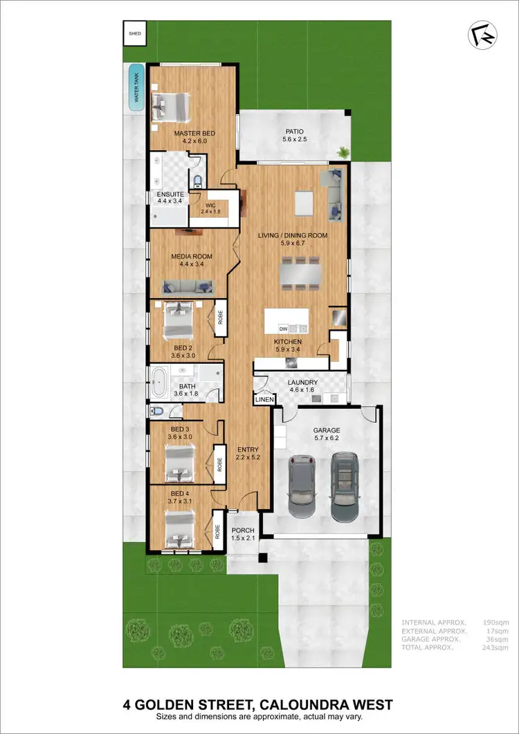 Floorplan of Homely house listing, 4 Golden Street, Caloundra West QLD 4551