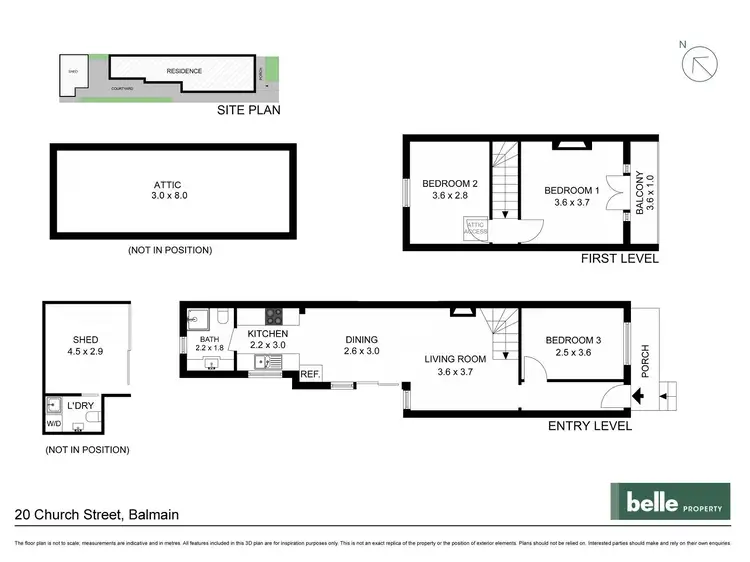 Floorplan of Homely house listing, 20 Church Street, Balmain NSW 2041