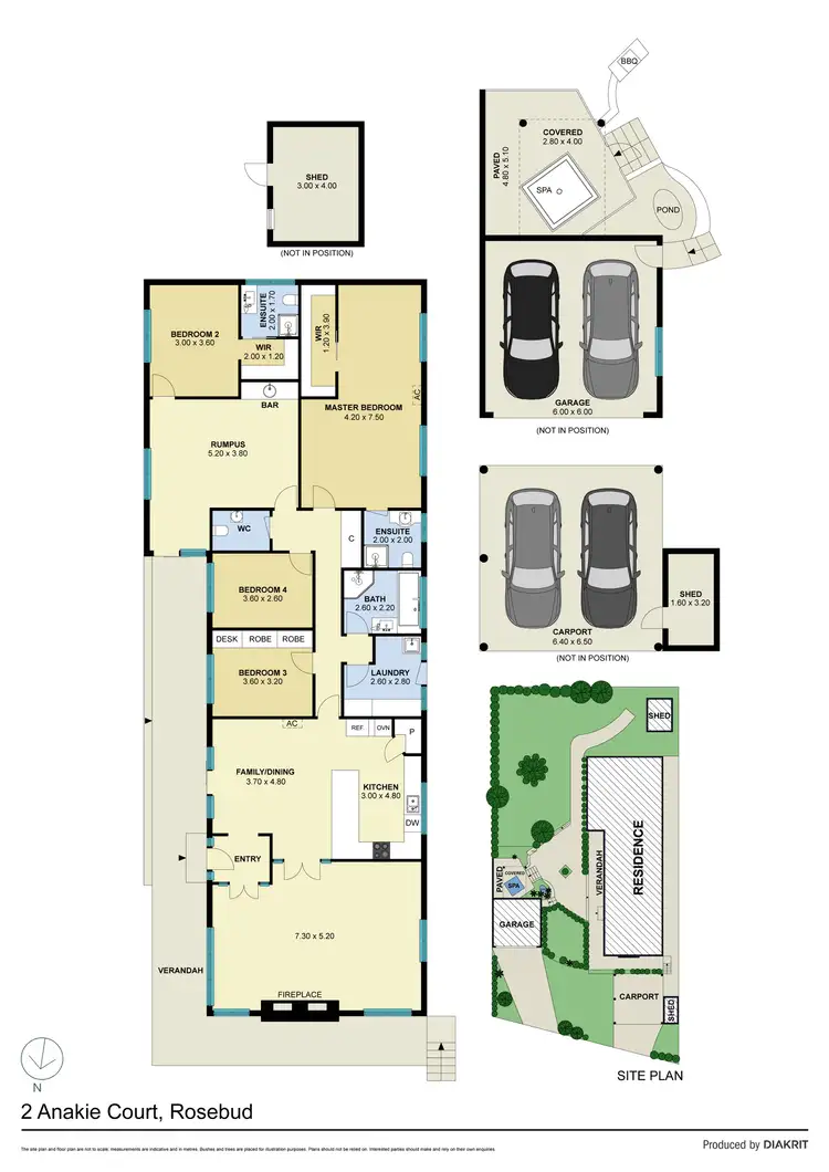 Floorplan of Homely house listing, 2 Anakie Court, Rosebud VIC 3939