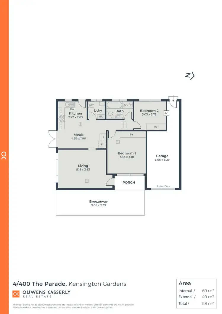 Floorplan of Homely unit listing, 4/400 The Parade, Kensington Gardens SA 5068