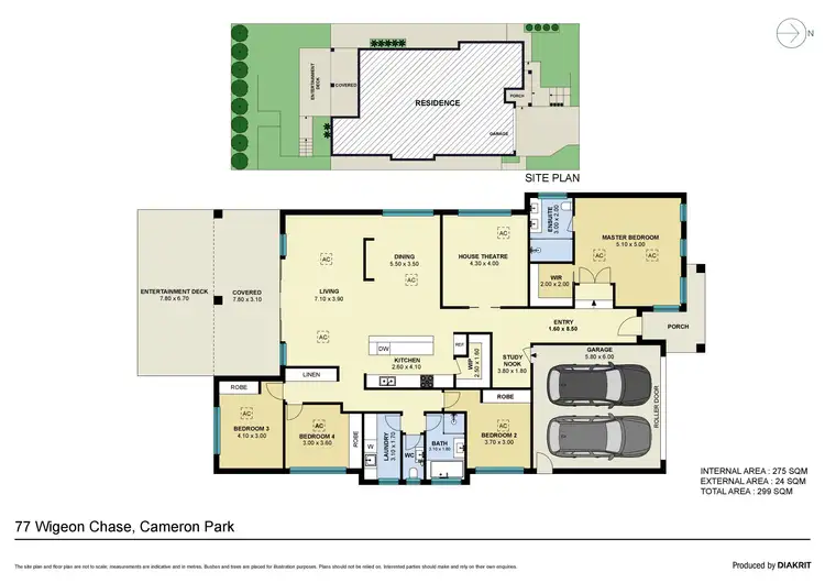 Floorplan of Homely house listing, 77 Wigeon Chase, Cameron Park NSW 2285