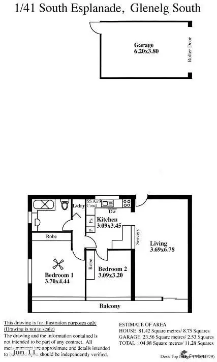 Floorplan of Homely apartment listing, 1/41 South Esplanade, Glenelg South SA 5045