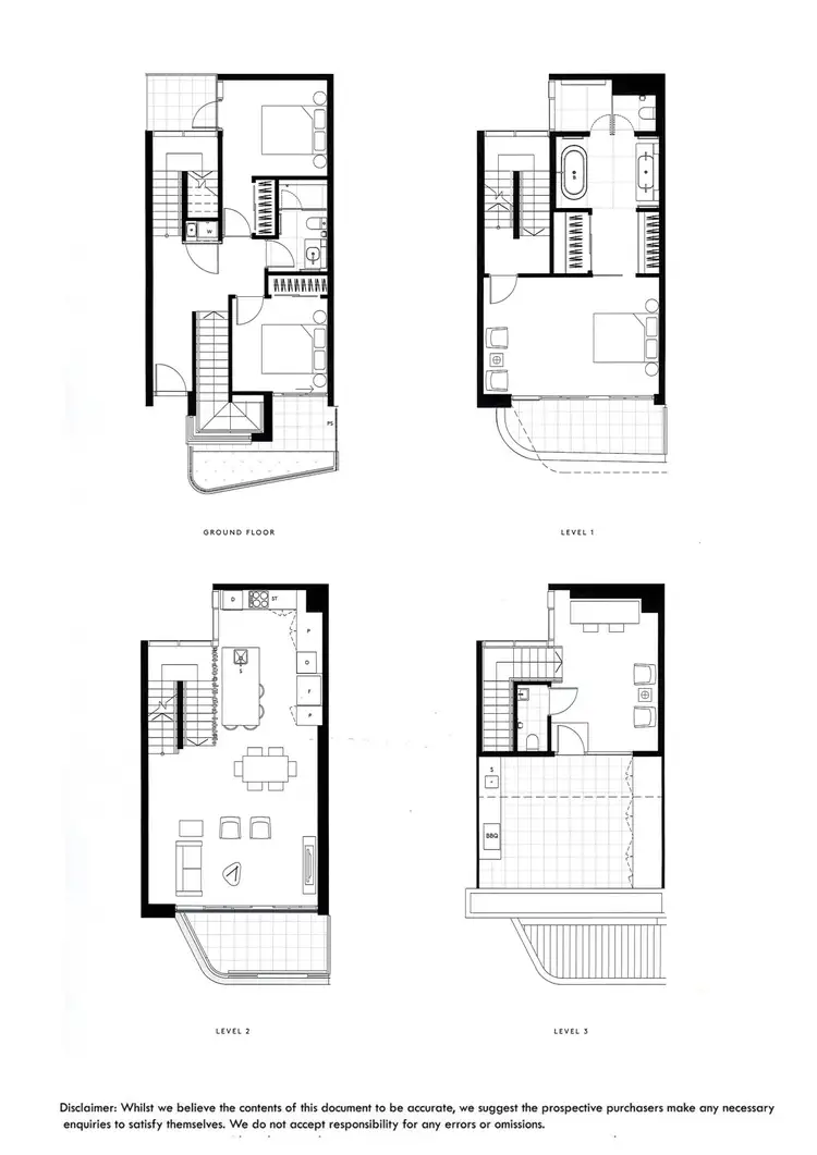 Floorplan of Homely townhouse listing, 3/4A The Avenue, Parkville VIC 3052