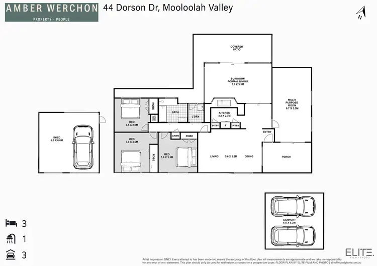 Floorplan of Homely rural property listing, 44 Dorson Drive, Mooloolah Valley QLD 4553