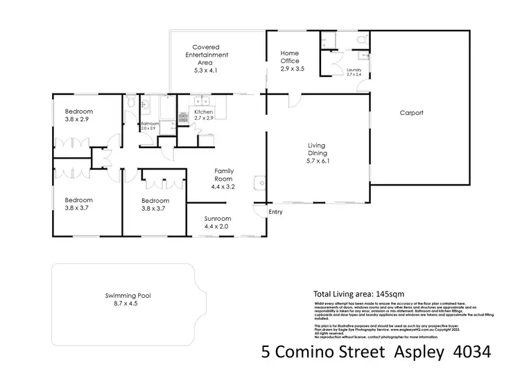 Floorplan of Homely house listing, 5 Comino Street, Aspley QLD 4034