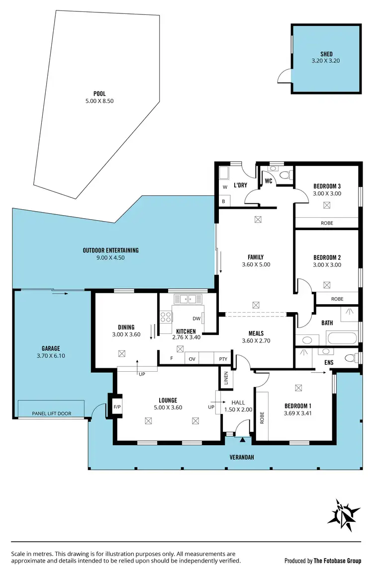 Floorplan of Homely house listing, 1 Kimberly Way, Happy Valley SA 5159
