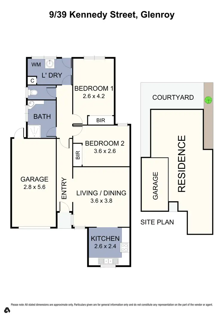 Floorplan of Homely villa listing, 9/39 Kennedy Street, Glenroy VIC 3046