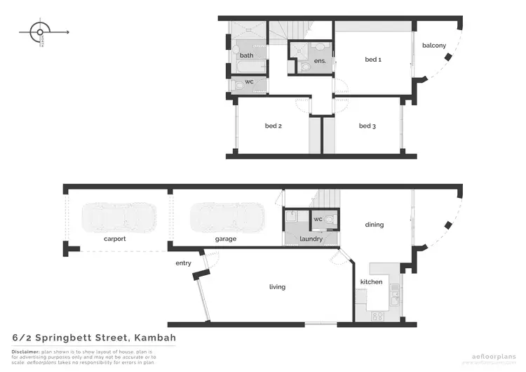 Floorplan of Homely townhouse listing, 6/2 Springbett Street, Kambah ACT 2902