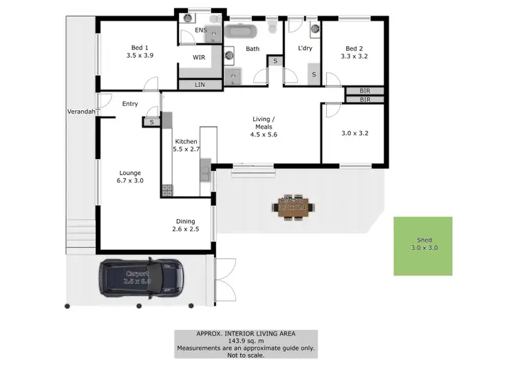 Floorplan of Homely house listing, 11 Arnold Place, Wodonga VIC 3690