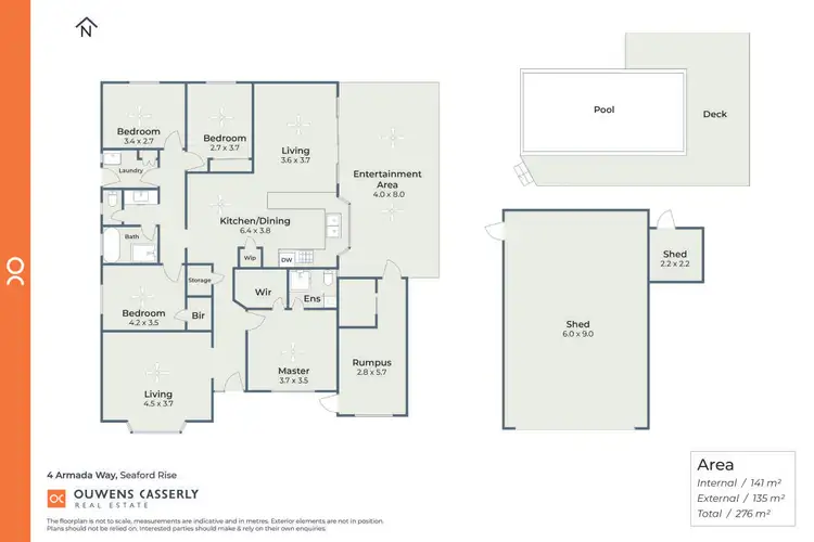 Floorplan of Homely house listing, 4 Armada Way, Seaford Rise SA 5169
