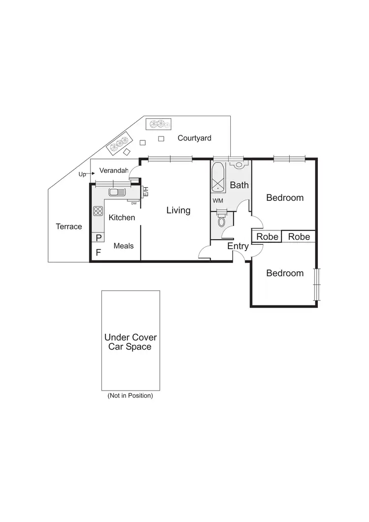 Floorplan of Homely apartment listing, 1/199 Hotham Street, Ripponlea VIC 3185