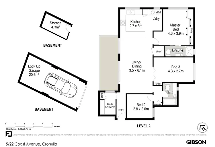 Floorplan of Homely apartment listing, 5/22 Coast Avenue, Cronulla NSW 2230