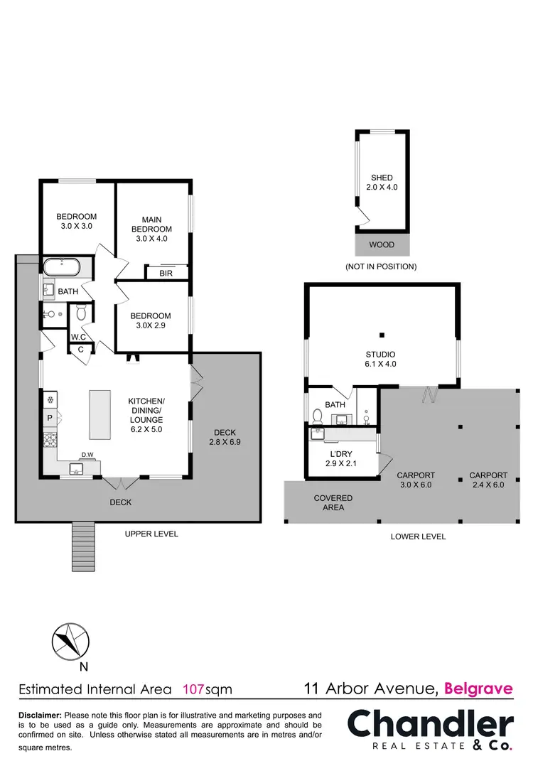 Floorplan of Homely house listing, 11 Arbor Avenue, Belgrave VIC 3160