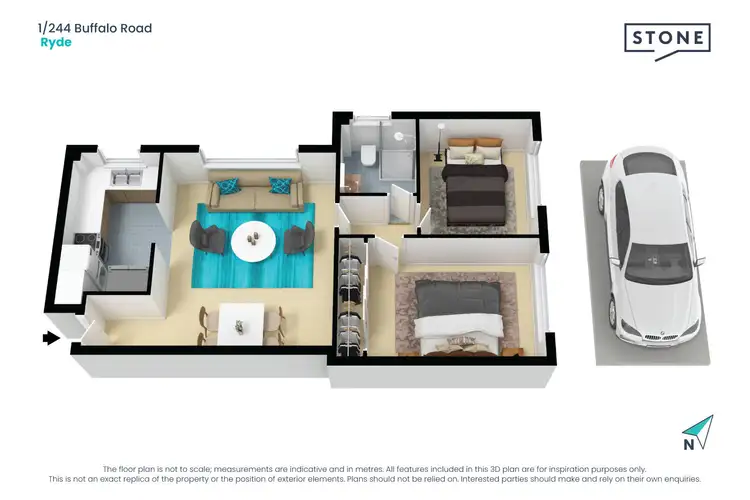 Floorplan of Homely apartment listing, 1/244 Buffalo Road, Ryde NSW 2112