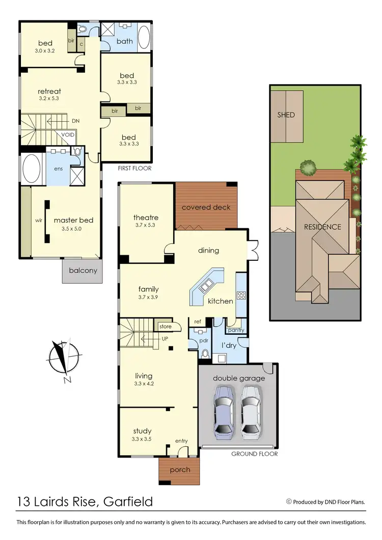 Floorplan of Homely house listing, 13 Lairds Rise, Garfield VIC 3814