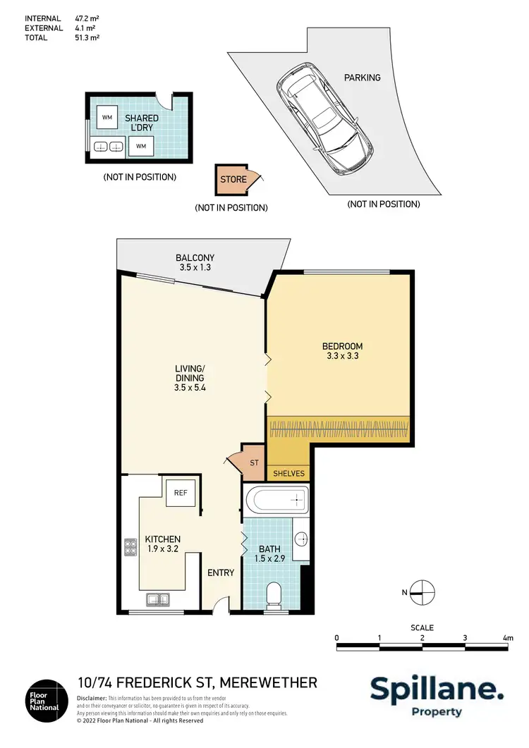 Floorplan of Homely unit listing, 10/74 Frederick Street, Merewether NSW 2291