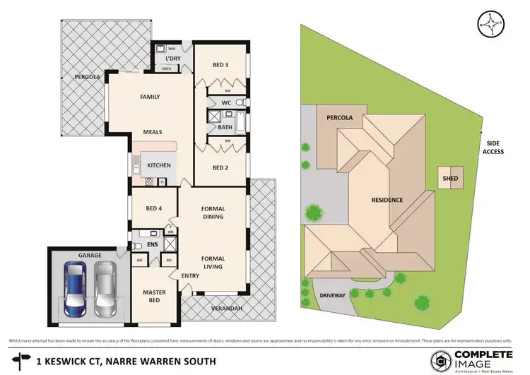 Floorplan of Homely house listing, 1 Keswick Court, Narre Warren South VIC 3805