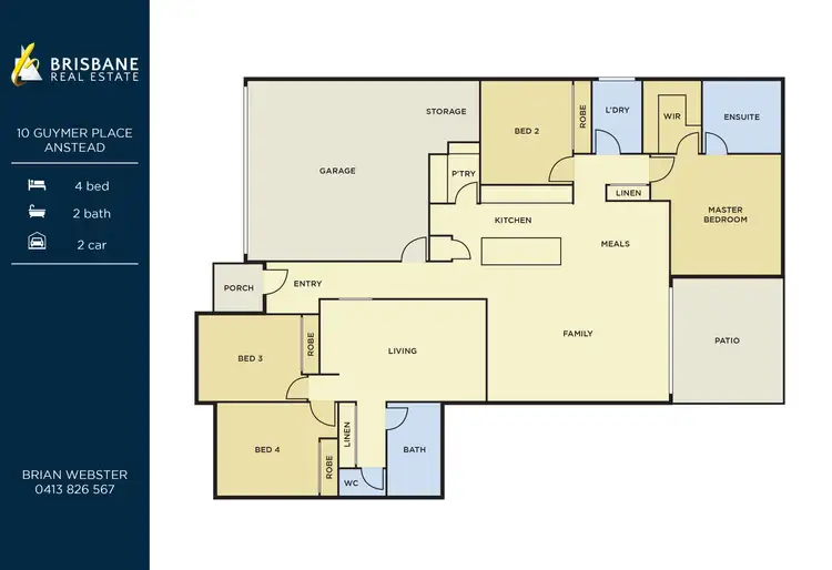 Floorplan of Homely house listing, 10 Guymer Place, Anstead QLD 4070