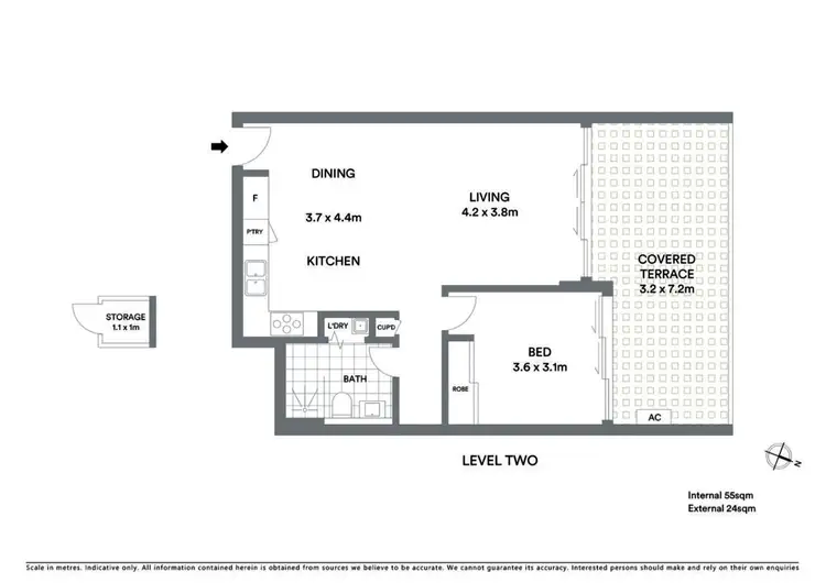 Floorplan of Homely apartment listing, 204/141-143 McEvoy Street, Alexandria NSW 2015