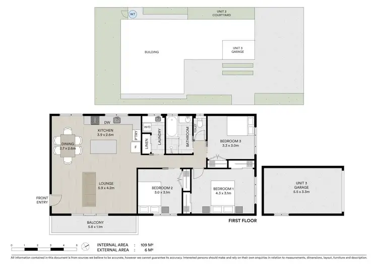 Floorplan of Homely apartment listing, 3/7 Namitjira Place, Ballina NSW 2478