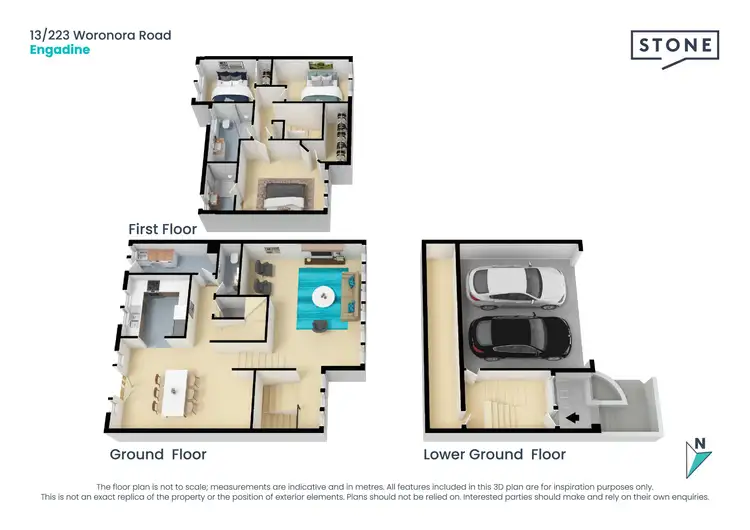 Floorplan of Homely townhouse listing, 13/223 Woronora Road, Engadine NSW 2233