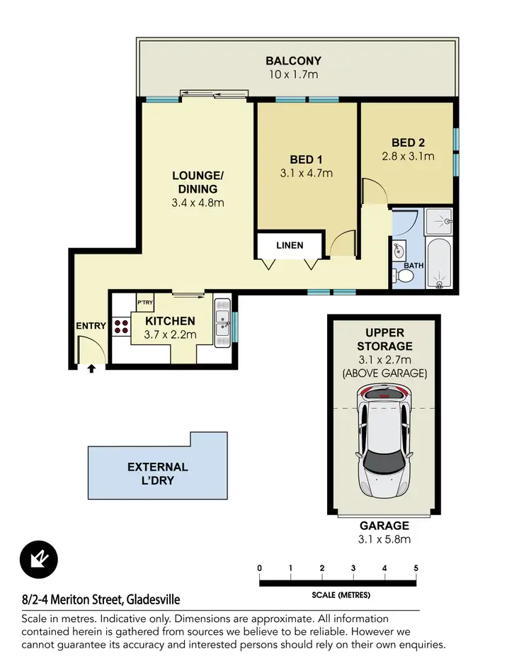 Floorplan of Homely apartment listing, 8/2-4 Meriton Street, Gladesville NSW 2111