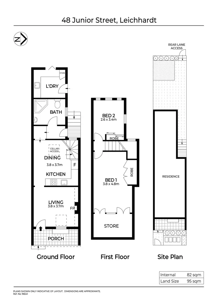 Floorplan of Homely house listing, 48 Junior Street, Leichhardt NSW 2040