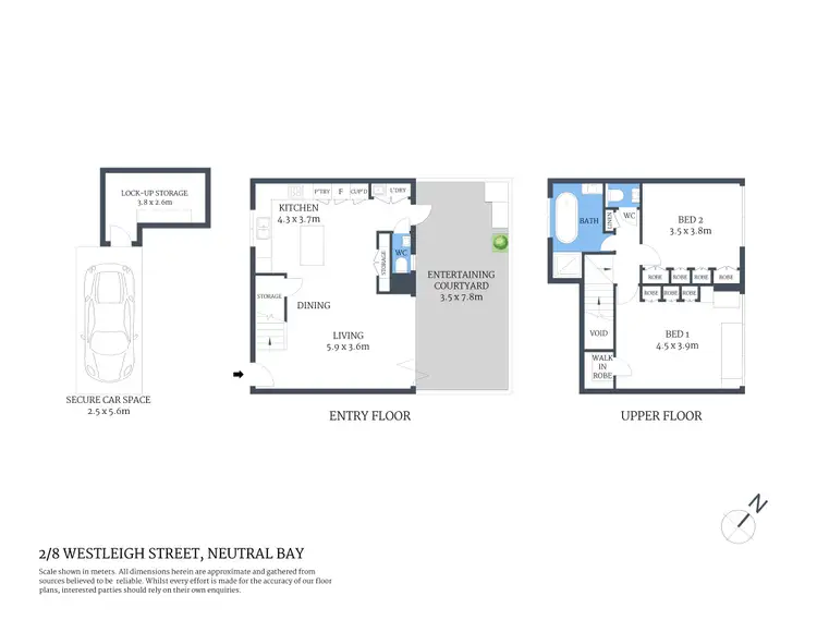 Floorplan of Homely apartment listing, 2/8 Westleigh Street, Neutral Bay NSW 2089