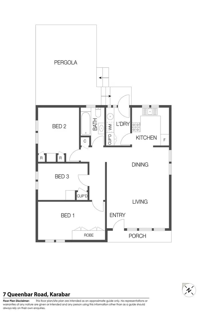 Floorplan of Homely house listing, 7 Queenbar Road, Karabar NSW 2620