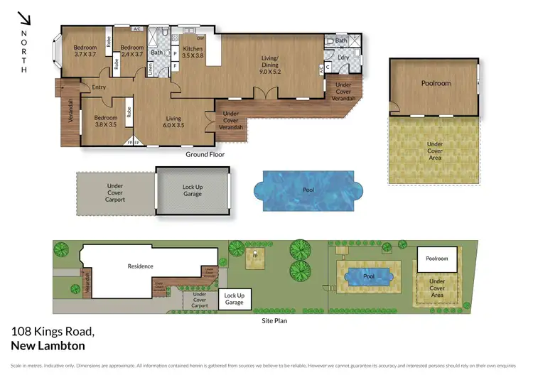 Floorplan of Homely house listing, 108 Kings Road, New Lambton NSW 2305
