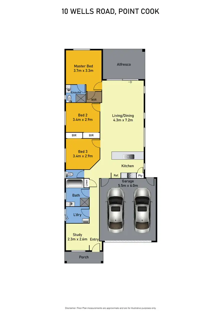 Floorplan of Homely house listing, 10 Wells Road, Point Cook VIC 3030