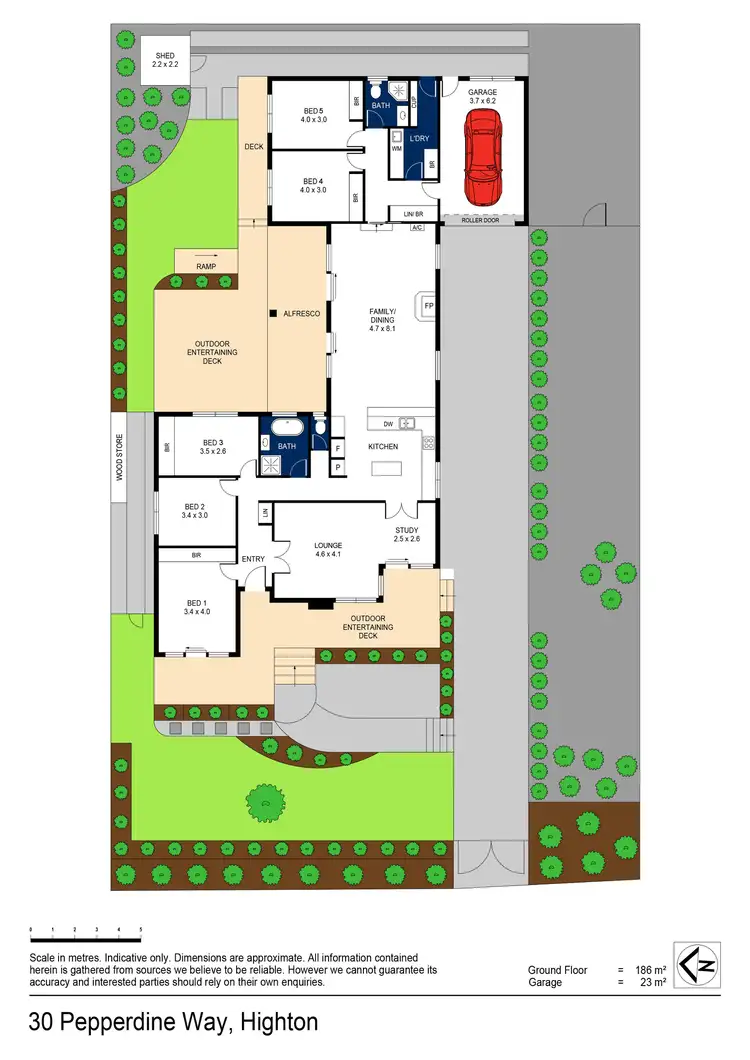 Floorplan of Homely house listing, 30 Pepperdine Way, Highton VIC 3216