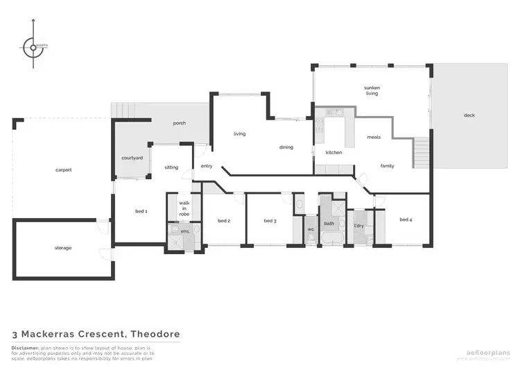 Floorplan of Homely house listing, 3 Mackerras Crescent, Theodore ACT 2905